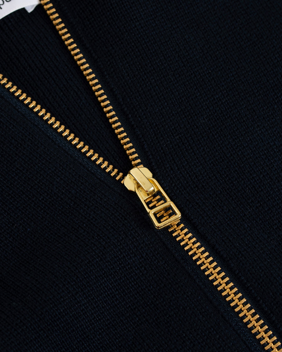 Herre | Gensere | Filippa K | Leon Wool/Cotton Full Zip Cardigan Navy
