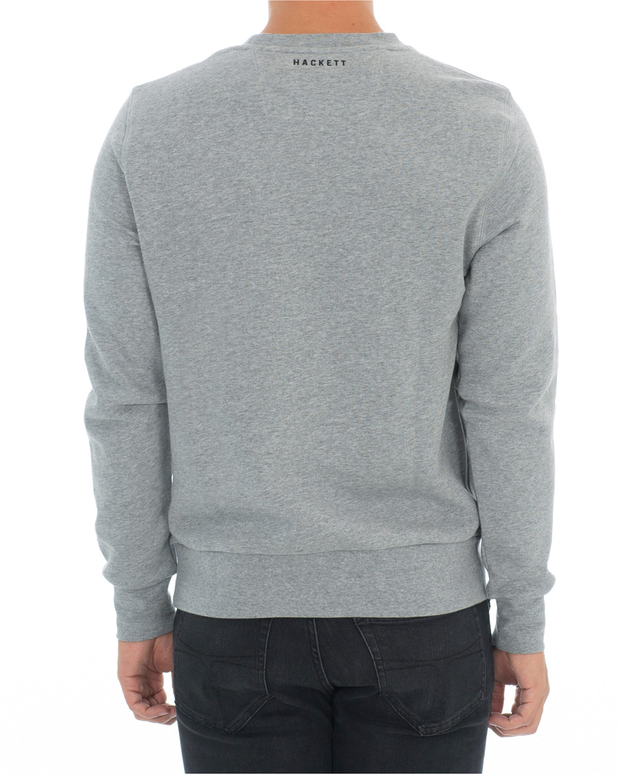 Herre | Gensere | Hackett | Aston Martin Print Crew Neck Grey Marl