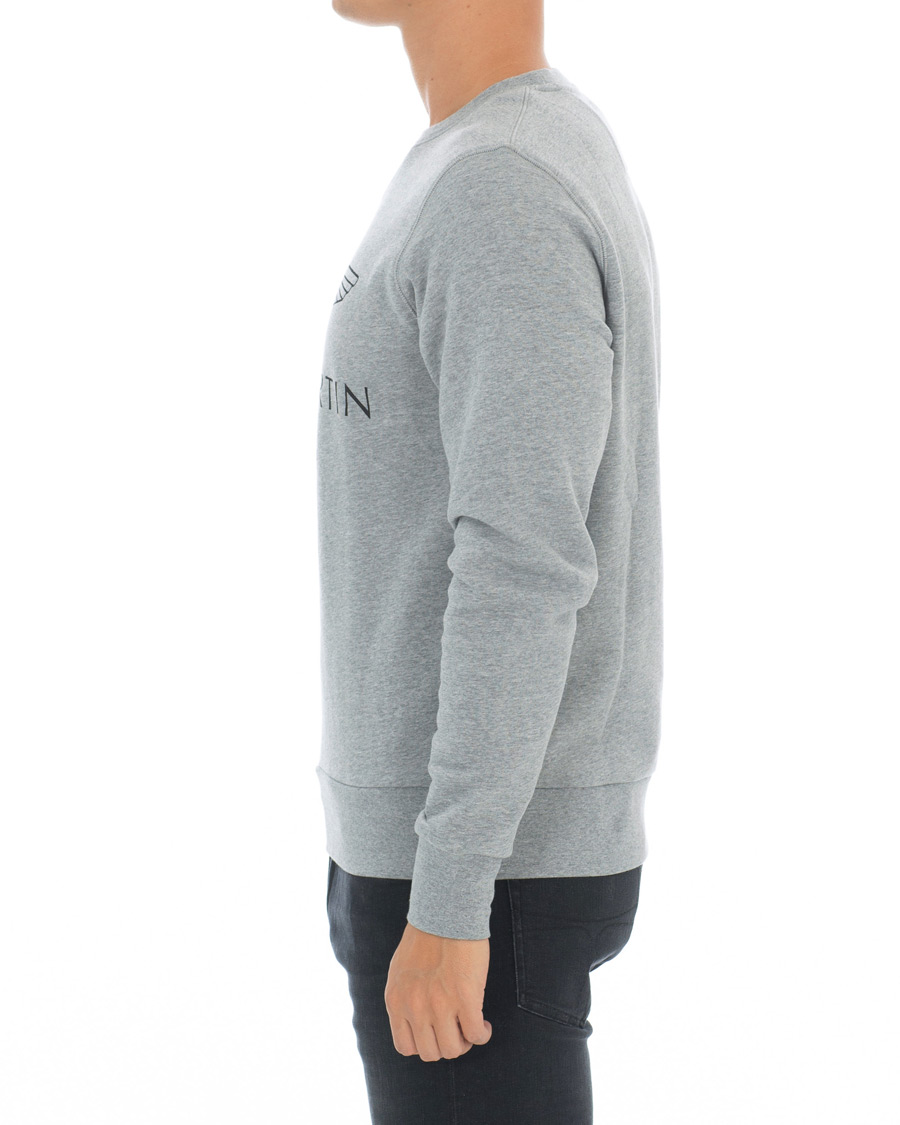 Herre | Gensere | Hackett | Aston Martin Print Crew Neck Grey Marl