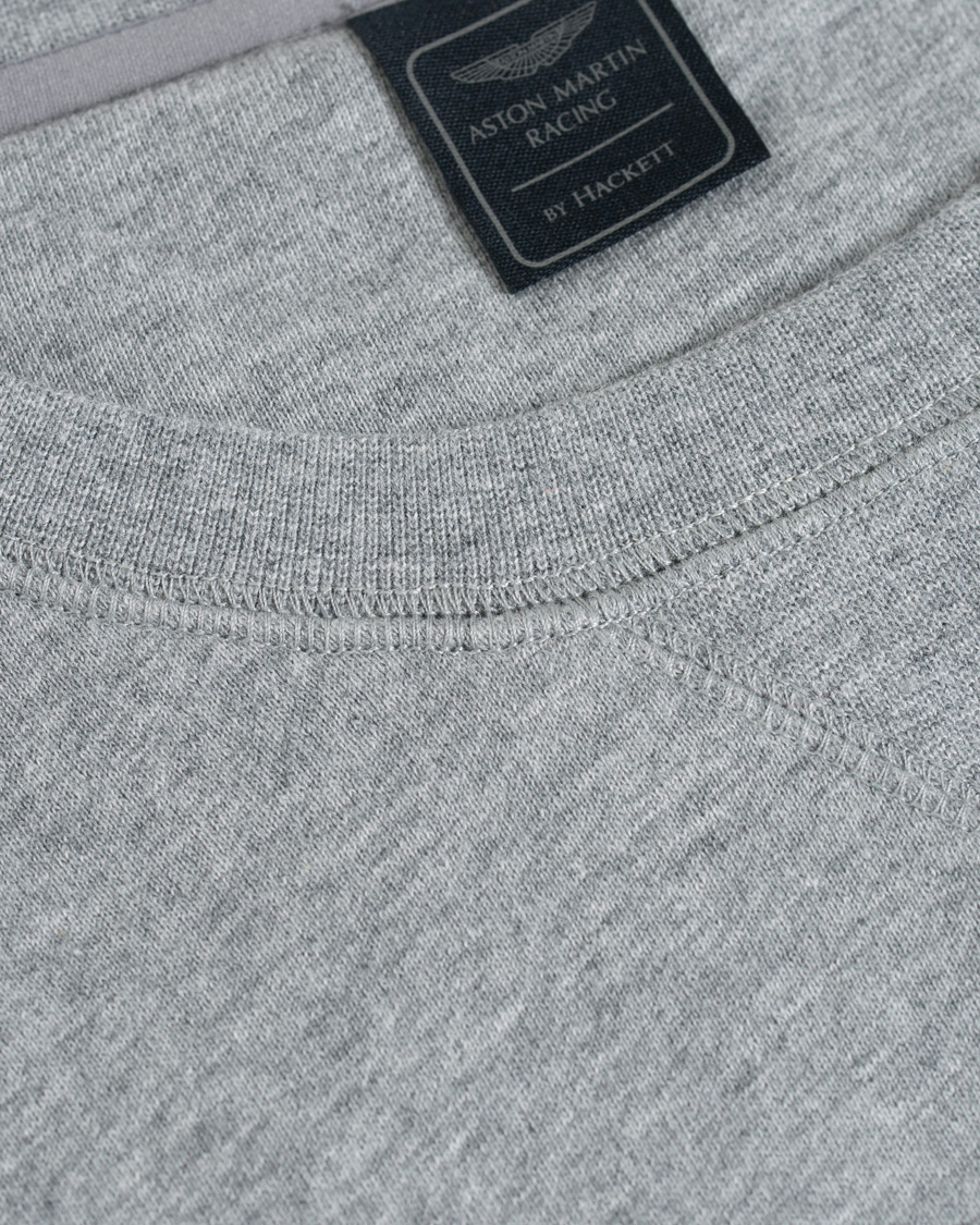 Herre | Gensere | Hackett | Aston Martin Print Crew Neck Grey Marl