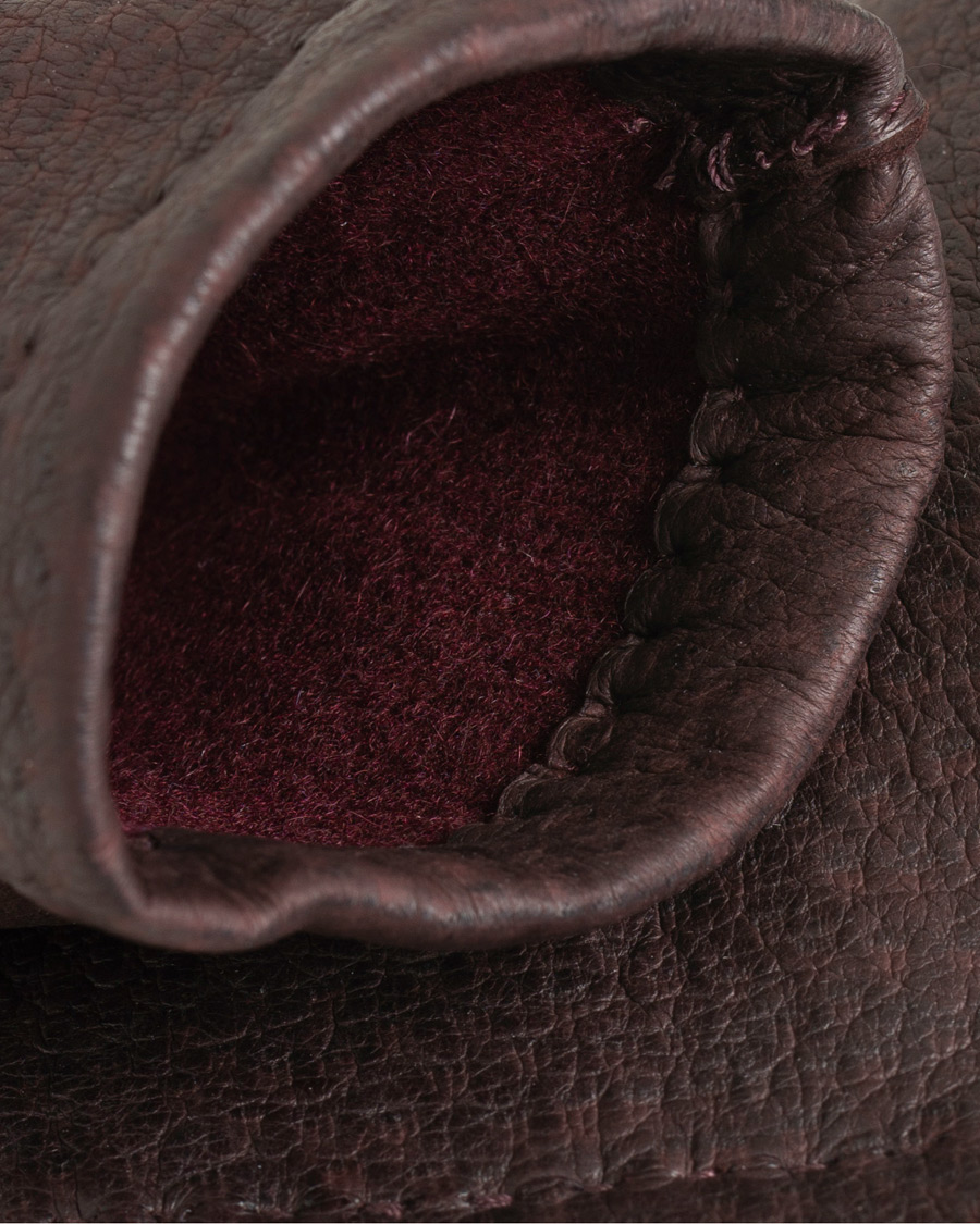 Herre | Hestra Peccary Handsewn Cashmere Glove Bordeaux | Hestra | Peccary Handsewn Cashmere Glove Bordeaux