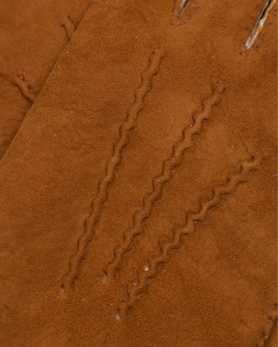 Herre | Hestra Lambskin Suede Handsewn Glove Congac | Hestra | Lambskin Suede Handsewn Glove Congac