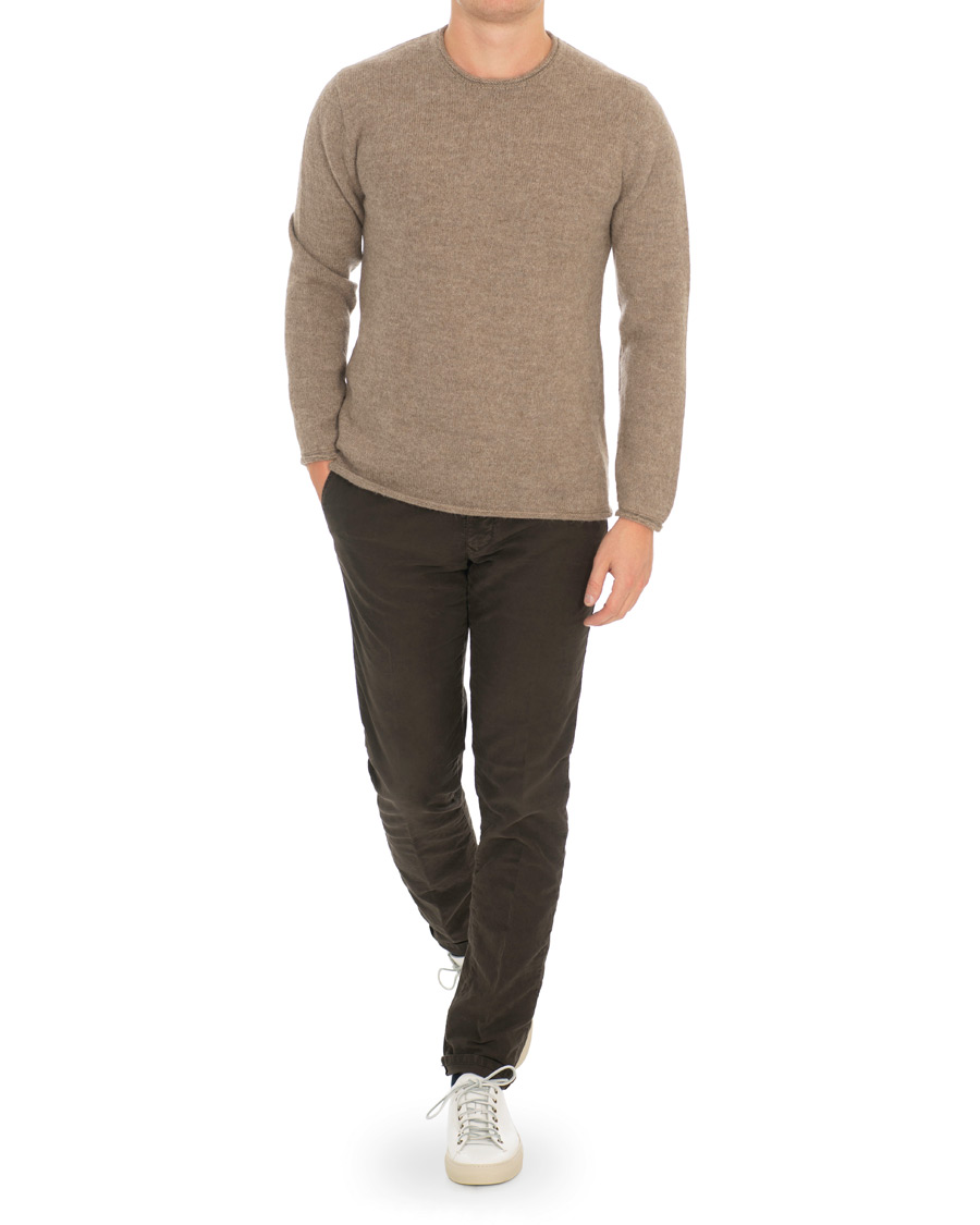 Herre | Gensere | Inis Meáin | Baby Alpaca Sweater Light Brown