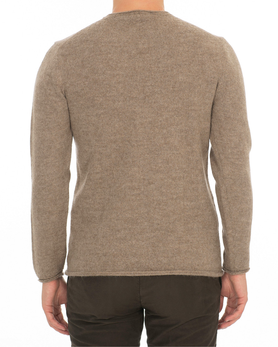 Herre | Gensere | Inis Meáin | Baby Alpaca Sweater Light Brown