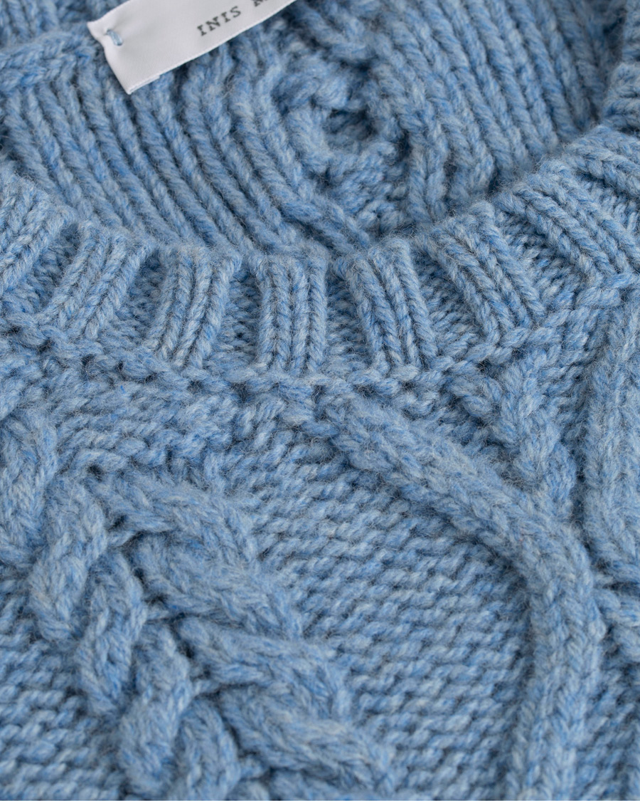 Herre | Gensere | Inis Meáin | Aran Beack Sweater Sky Blue