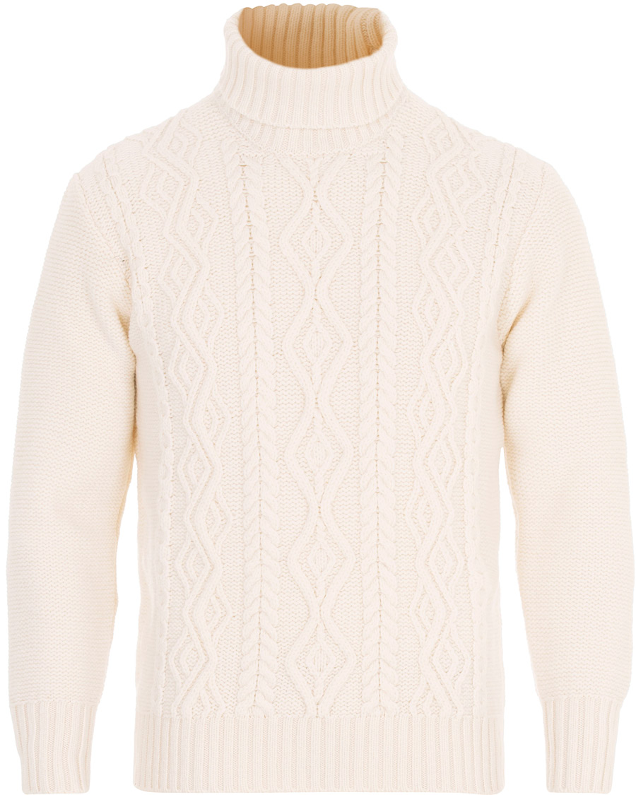 Herre | Gensere | Inis Meáin | Aran Beach Turtleneck Off White
