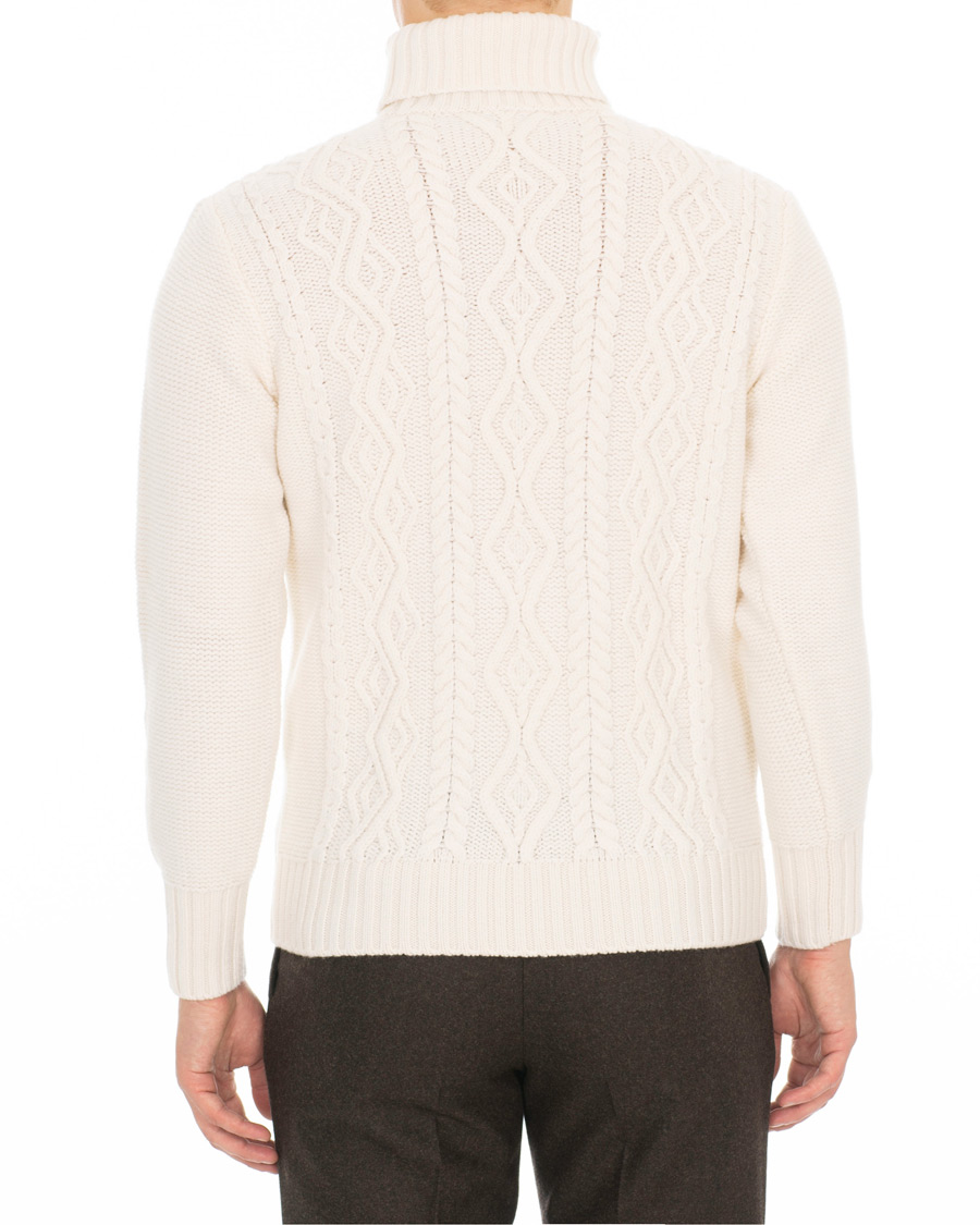 Herre | Gensere | Inis Meáin | Aran Beach Turtleneck Off White