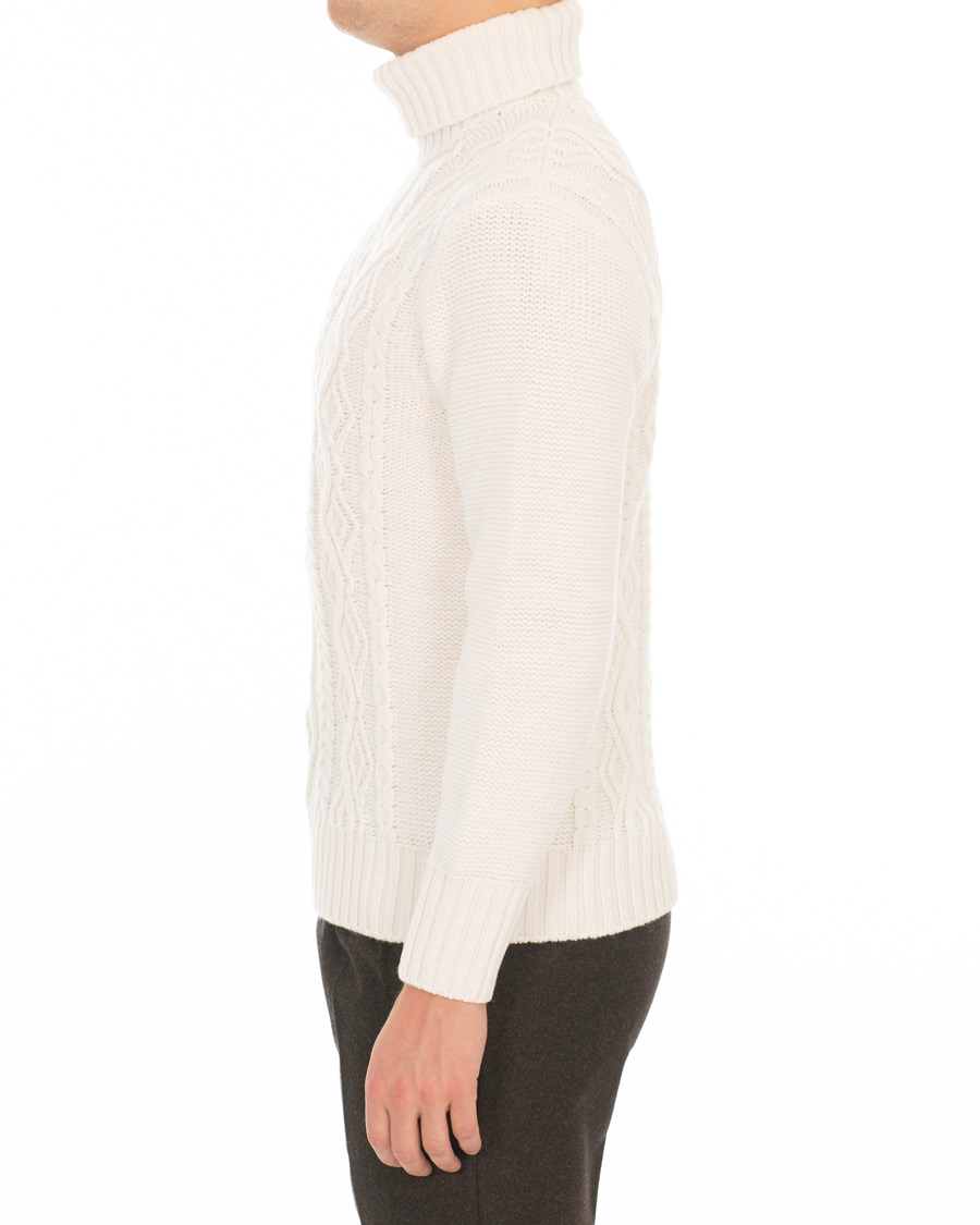 Herre | Gensere | Inis Meáin | Aran Beach Turtleneck Off White
