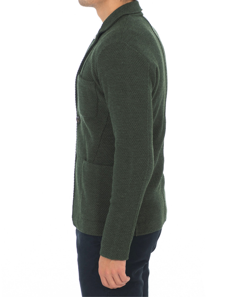 Herre | Dressjakker | L.B.M. 1911 | Knitted Cardigan Blazer Green