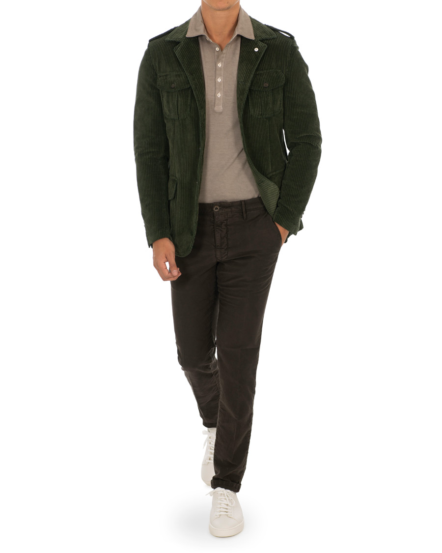 Herre | Dressjakker | L.B.M. 1911 | Safari Large Corduroy Blazer Green
