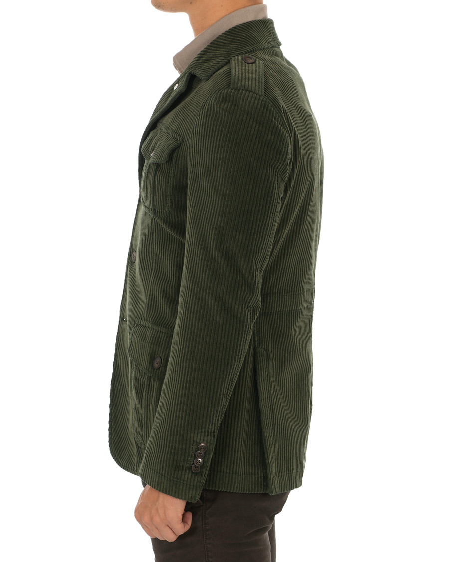 Herre | Dressjakker | L.B.M. 1911 | Safari Large Corduroy Blazer Green