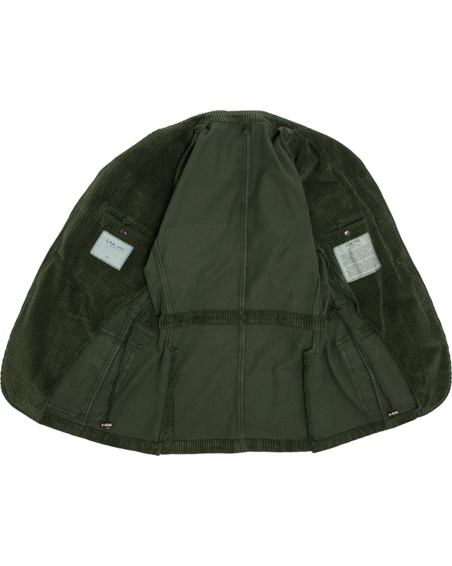 Herre | Dressjakker | L.B.M. 1911 | Safari Large Corduroy Blazer Green