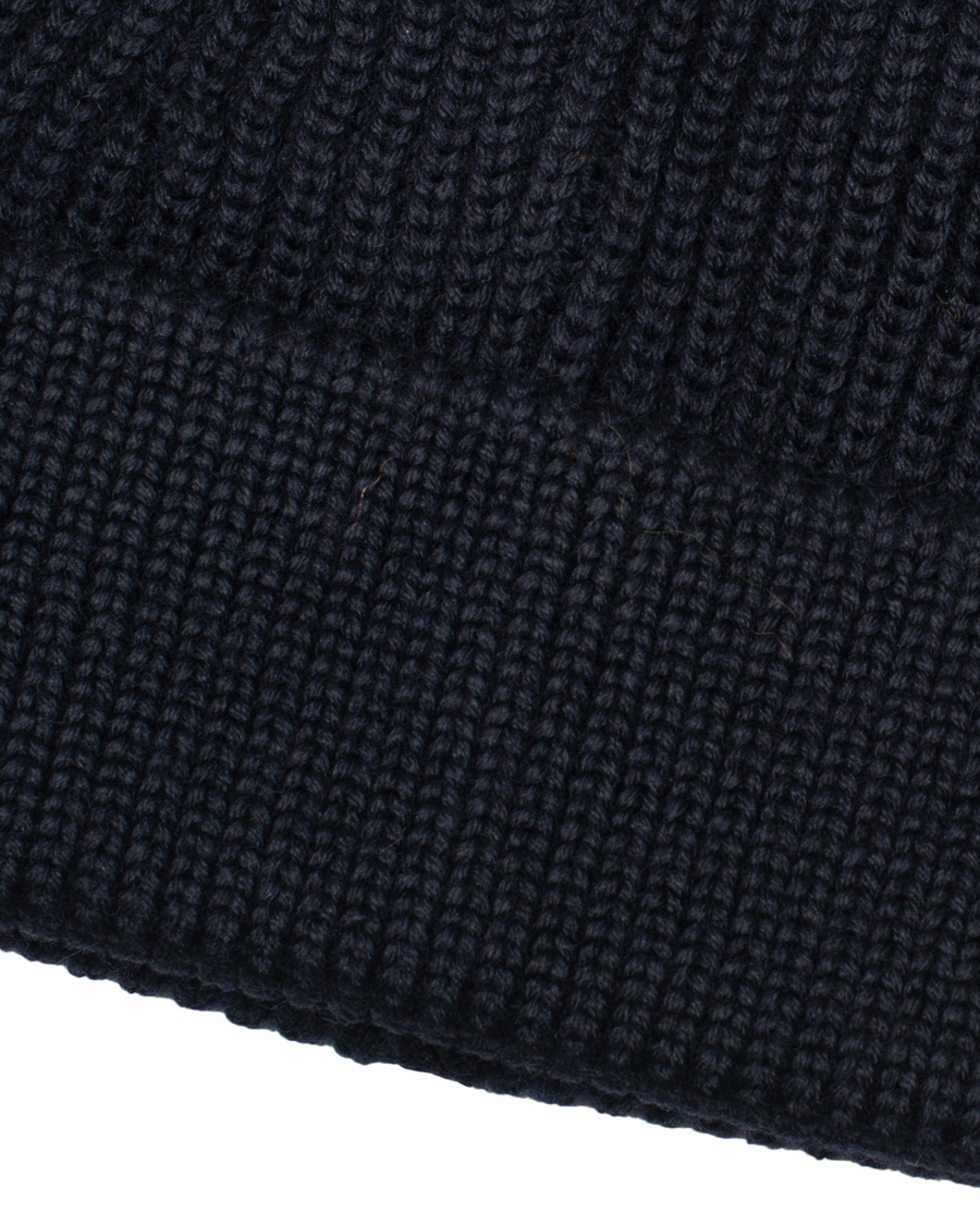 Herre | Andersen-Andersen Merino Wool Short Beanie Navy Blue | Andersen-Andersen | Merino Wool Short Beanie Navy Blue