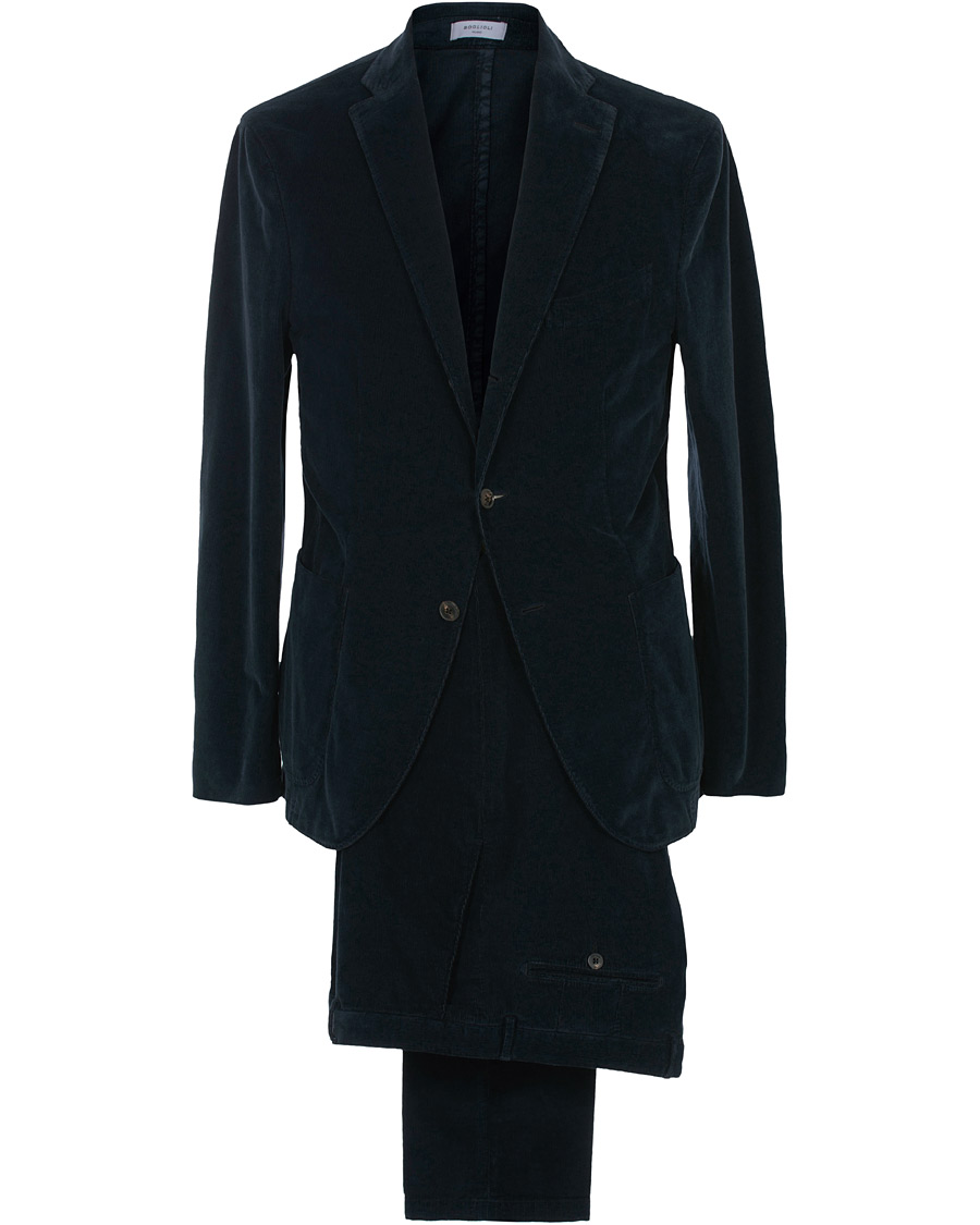 Herre | Dresser | Boglioli | K Jacket Patch Pocket Corduroy Suit Navy