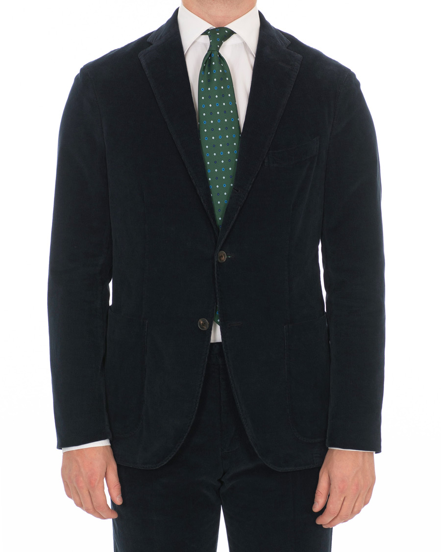 Herre | Dresser | Boglioli | K Jacket Patch Pocket Corduroy Suit Navy
