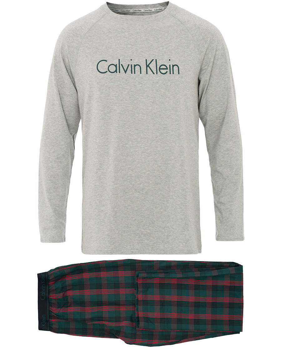 Herre | Pyjamaser og badekåper | Calvin Klein | Pyjama Set Grey/Checked