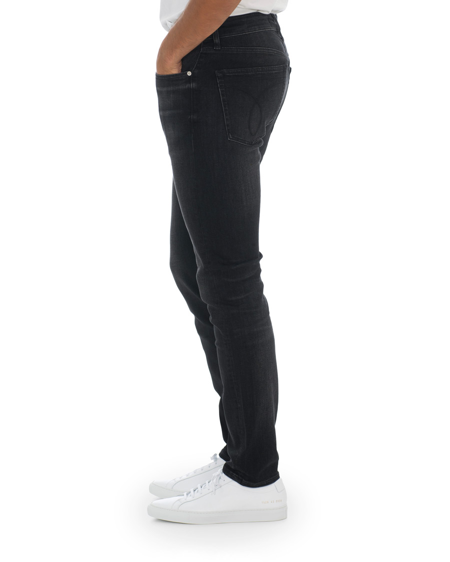 Herre | Jeans | Calvin Klein Jeans | Slim Tapered Jeans Washed Black