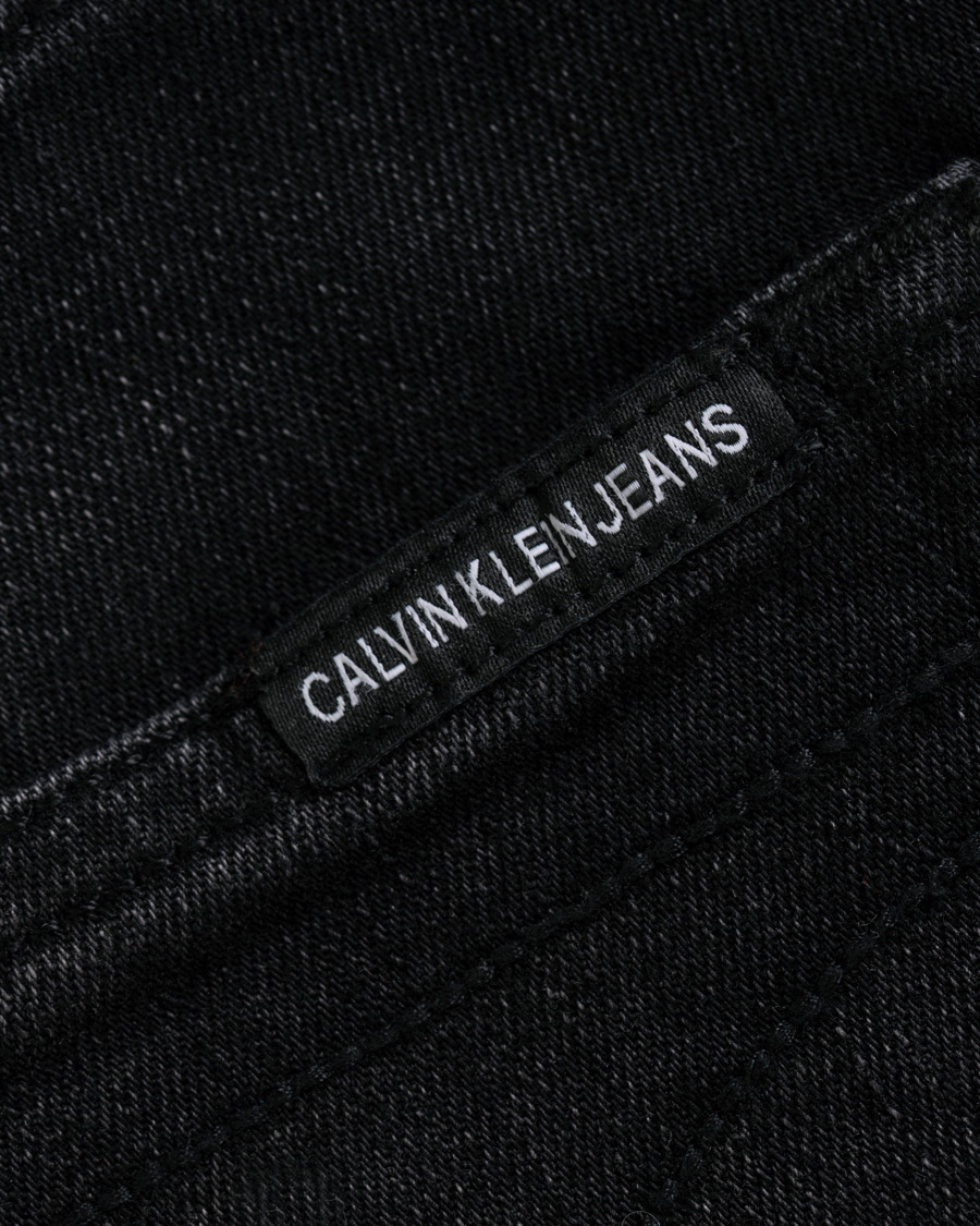 Herre | Jeans | Calvin Klein Jeans | Slim Tapered Jeans Washed Black