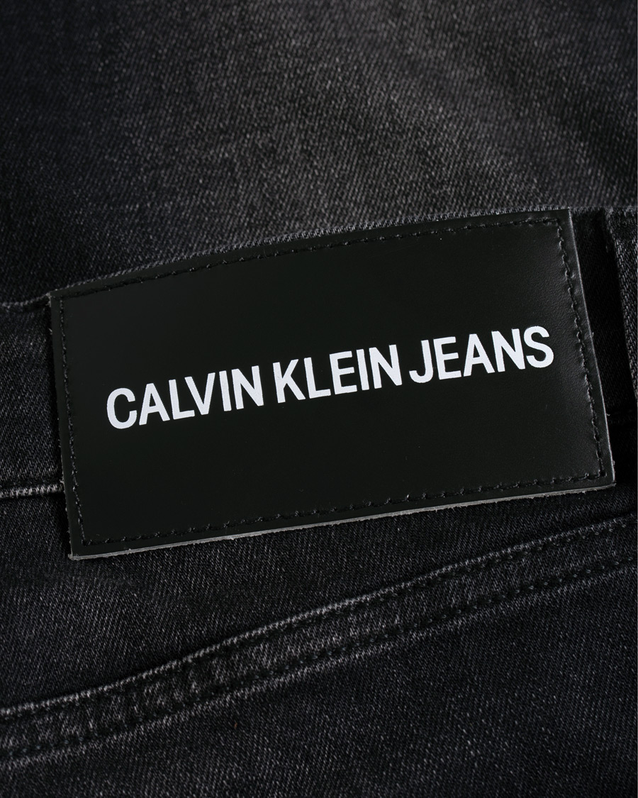 Herre | Jeans | Calvin Klein Jeans | Slim Tapered Jeans Washed Black