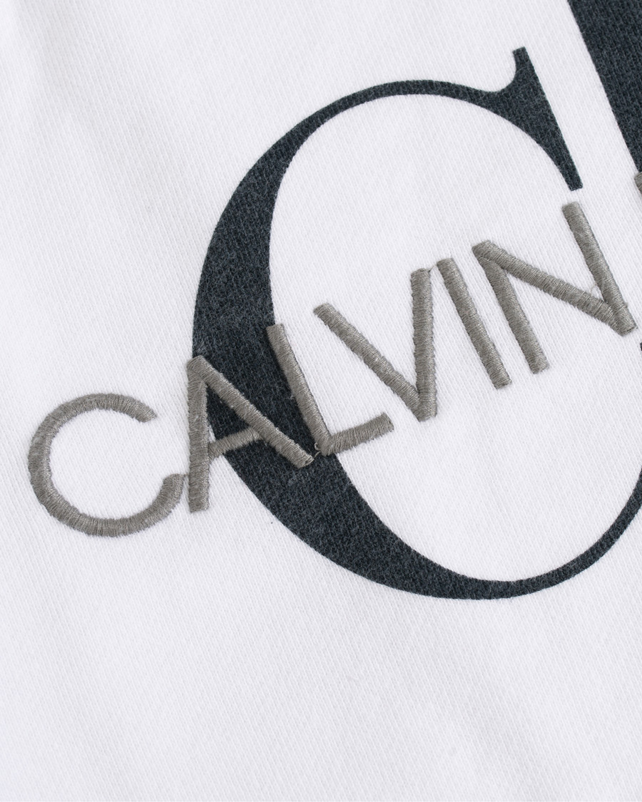 Herre | Gensere | Calvin Klein Jeans | Washed Monogram Hoodie White