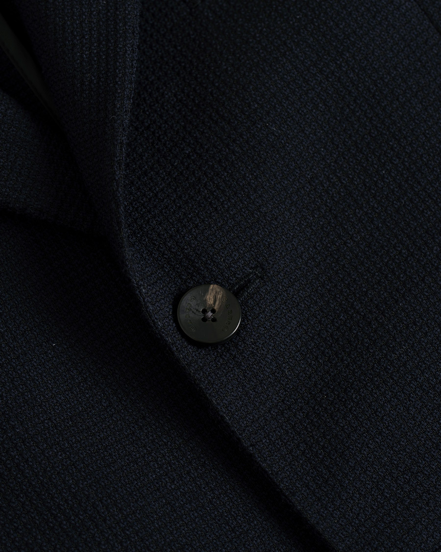 Herre | Dressjakker | Caruso | Butterfly Textured Wool Blazer Navy