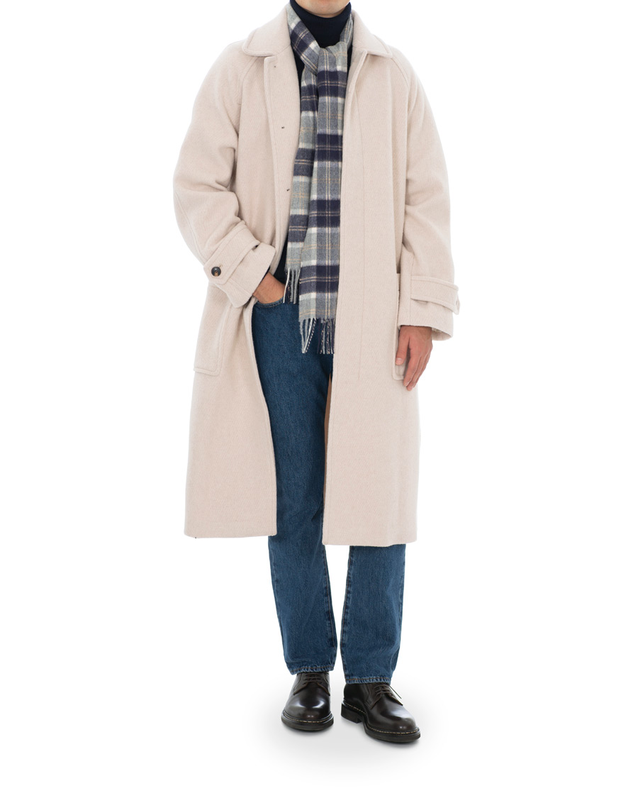 Herre | Jakker | AMI | Brushed Wool Robe Coat Beige