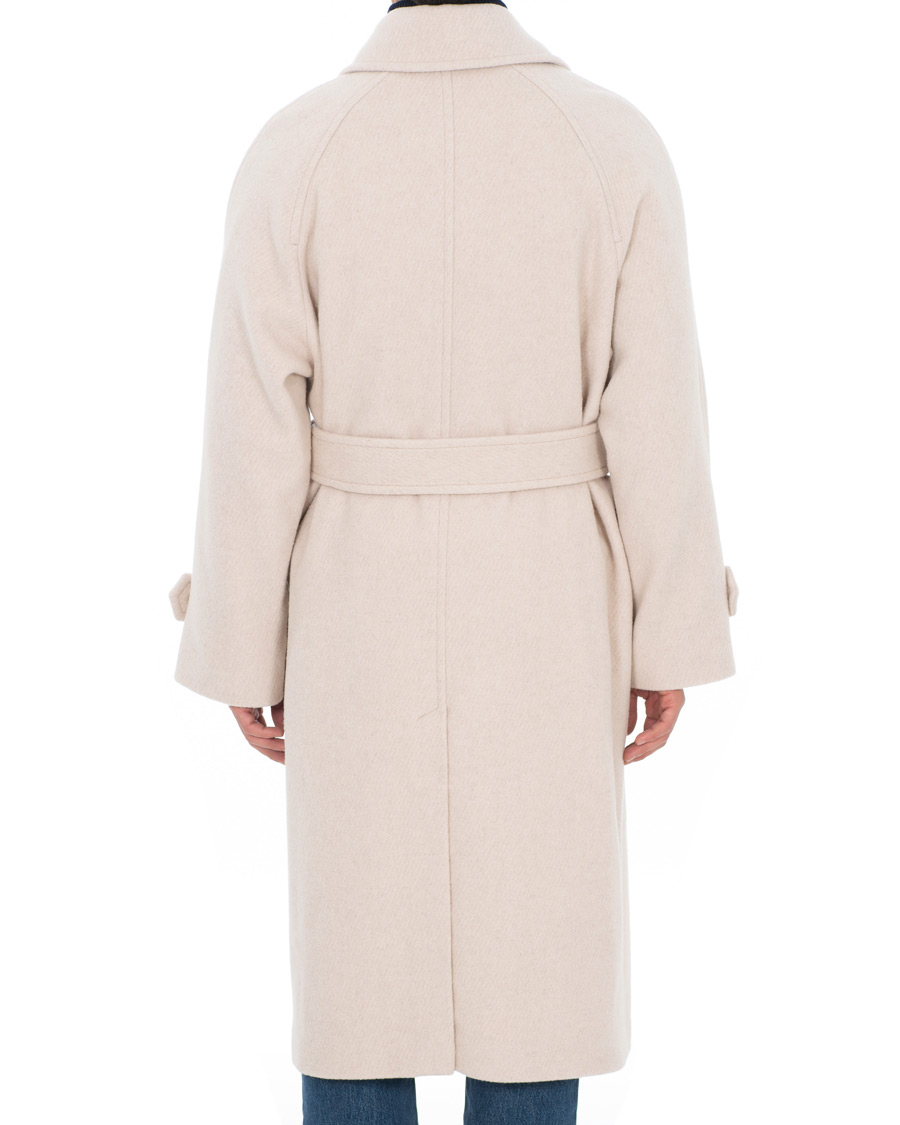 Herre | Jakker | AMI | Brushed Wool Robe Coat Beige