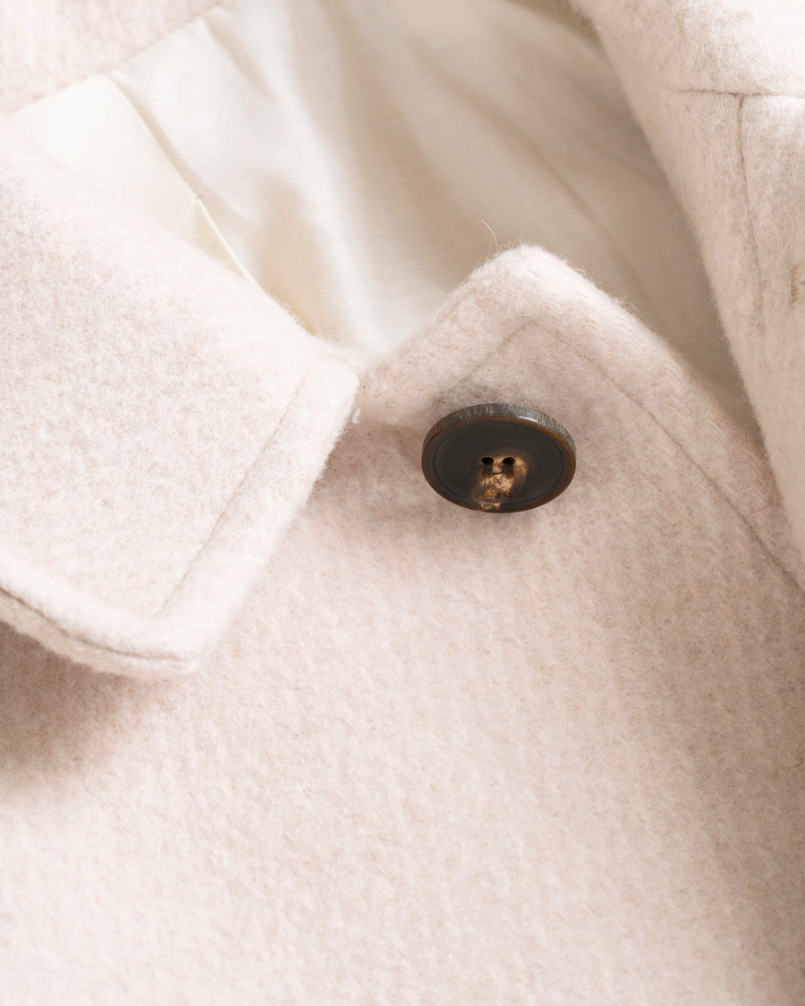 Herre | Jakker | AMI | Brushed Wool Robe Coat Beige