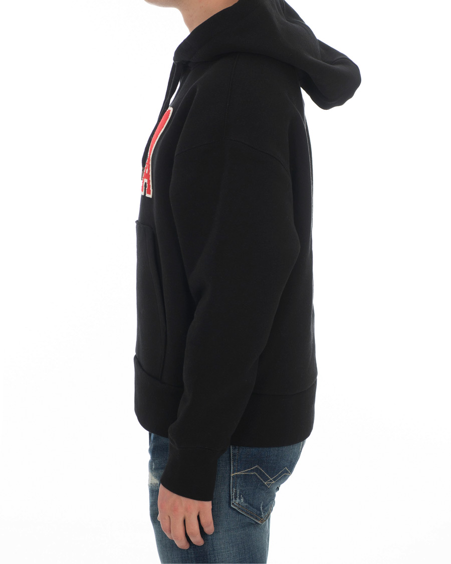 Herre | Gensere | AMI | Large Heart Logo Hoodie Black