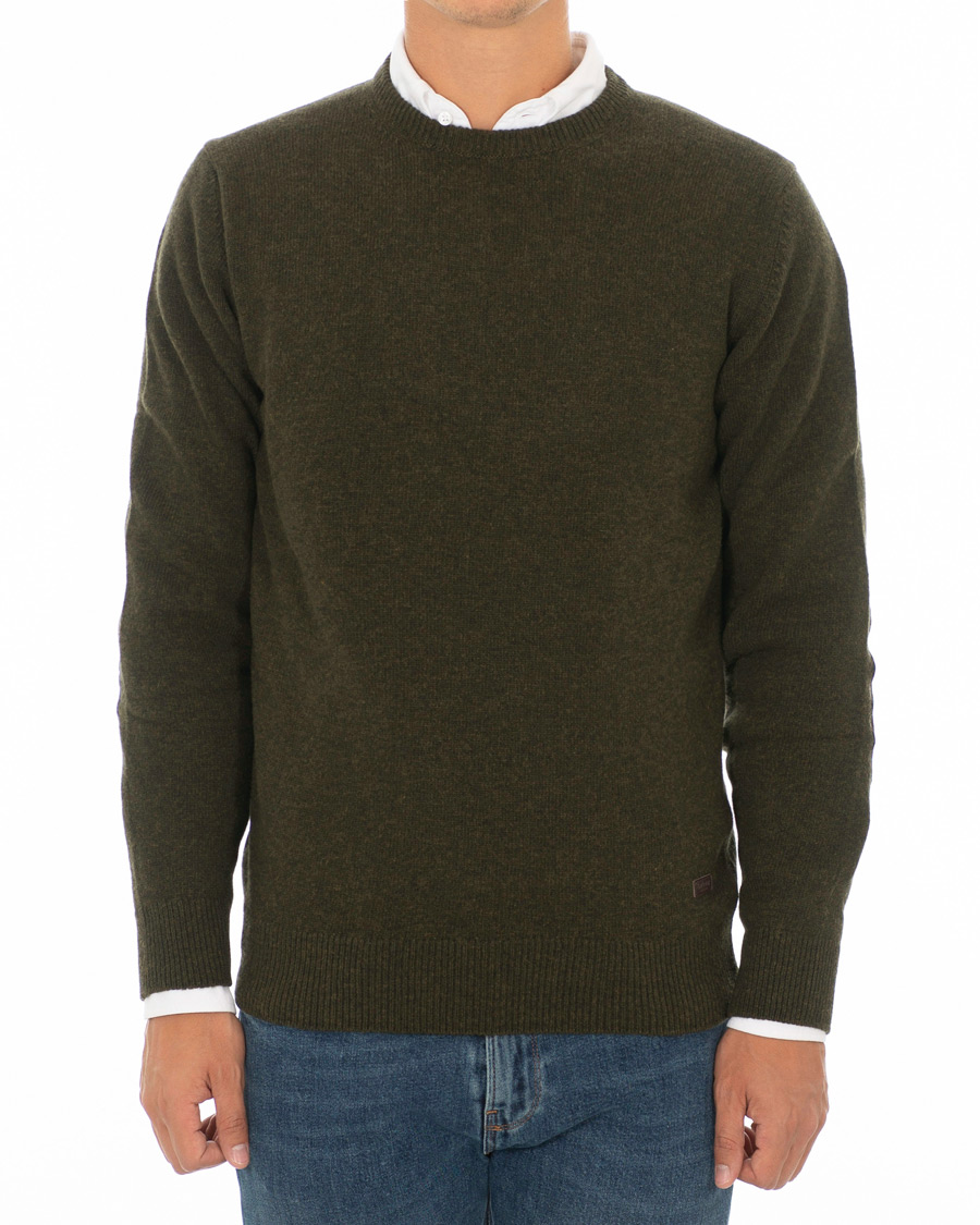 barbour patch crew sweater