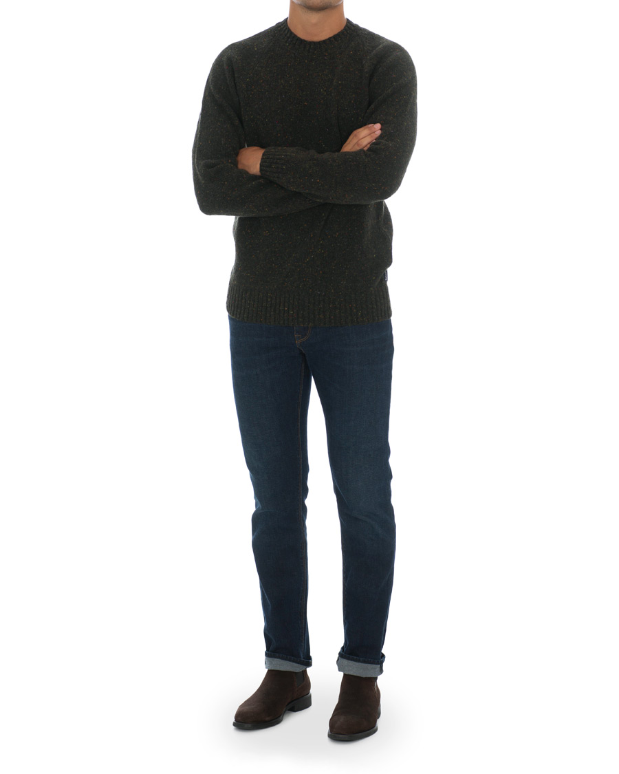 Herre | Gensere | Barbour Lifestyle | Netherton Donegal Crew Forest Green