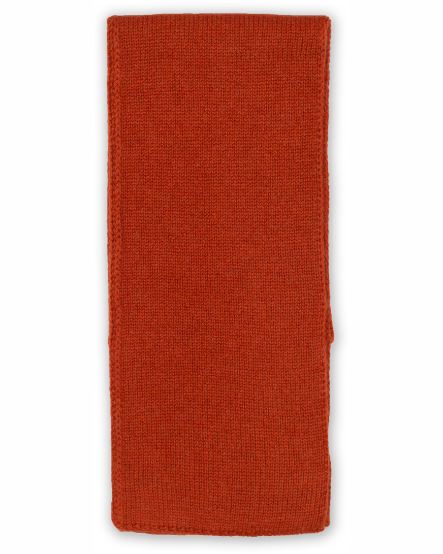Herre | Piacenza Cashmere Short Loop Cashmere Sarf Orange | Piacenza Cashmere | Short Loop Cashmere Sarf Orange