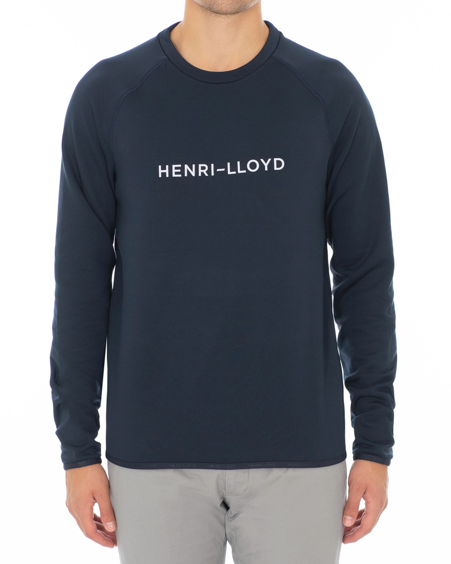 Herre | Gensere | Henri-Lloyd | Henri Lloyd Fremantle Stripe Crew Neck Sweatshirt Navy Blue