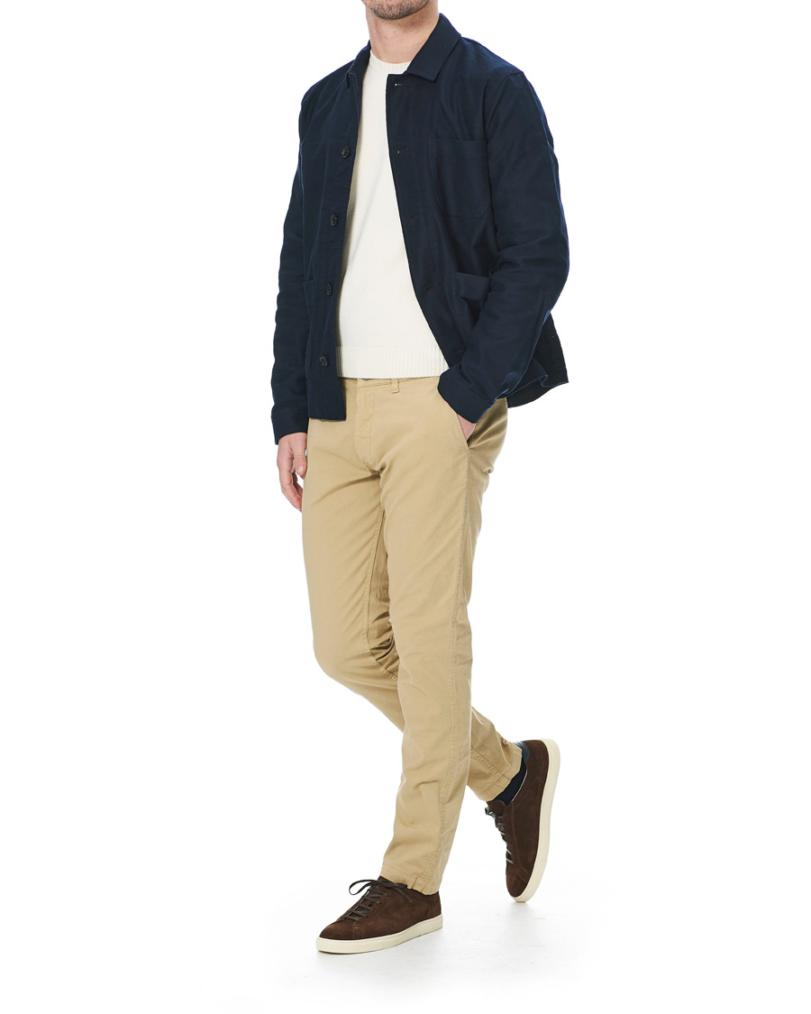 Herre | Bukser | NN07 | Marco Slim Fit Stretch Chinos Sand