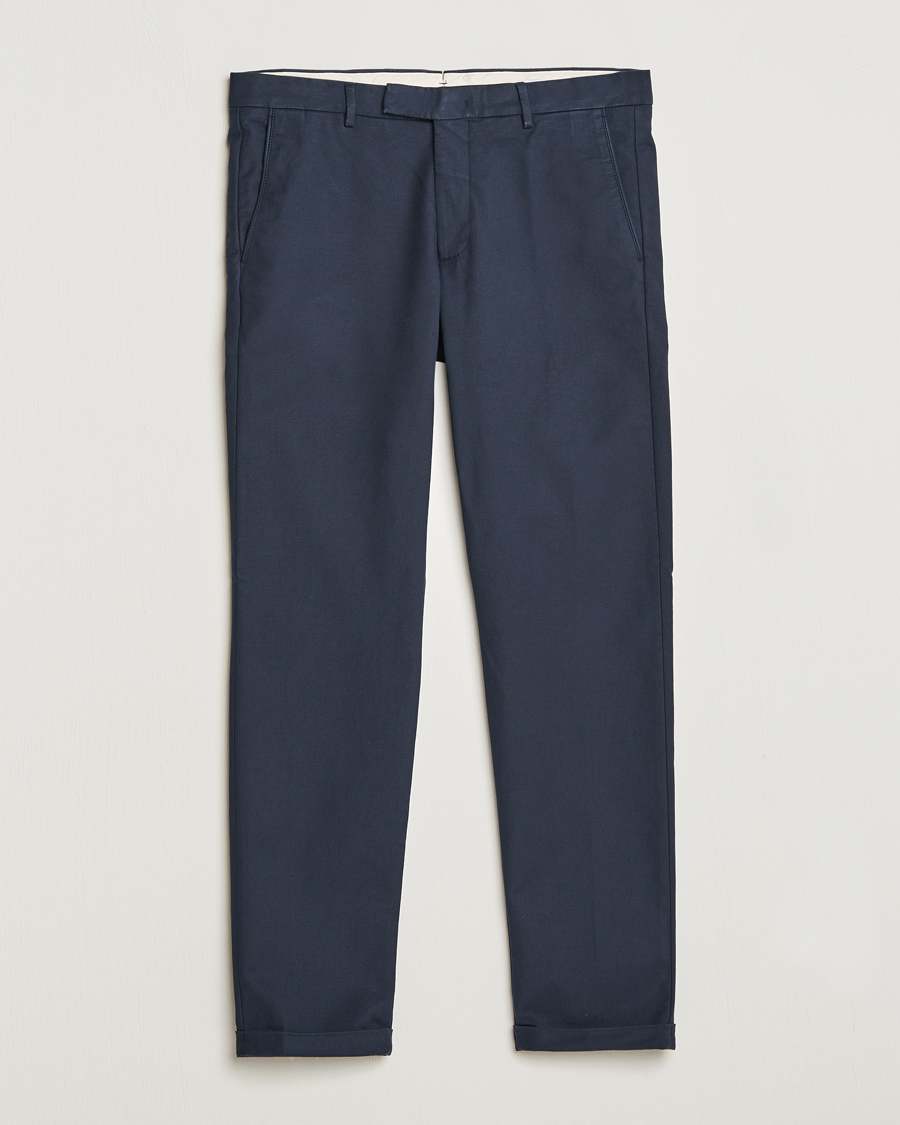 Herre | Bukser | NN07 | Scott Regular Fit Stretch Trousers Navy Blue
