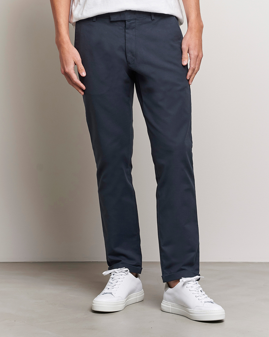 Herre | Bukser | NN07 | Scott Regular Fit Stretch Trousers Navy Blue