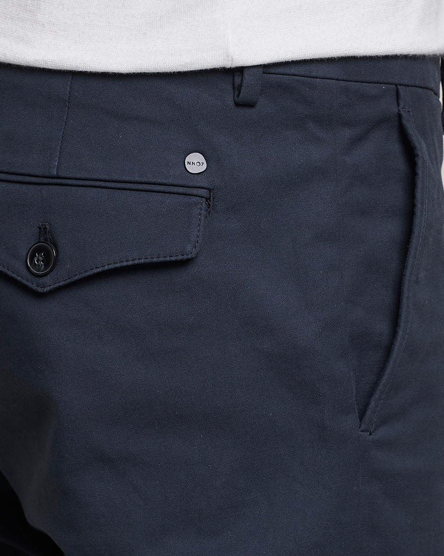 Herre | Bukser | NN07 | Scott Regular Fit Stretch Trousers Navy Blue