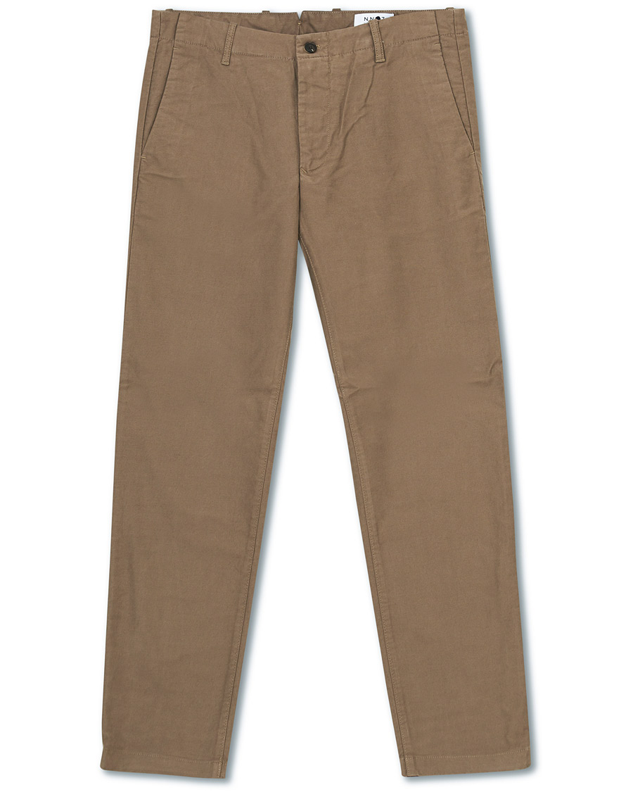 Herre | Bukser | NN07 | Steven Regular Fit Stretch Chinos Green Stone