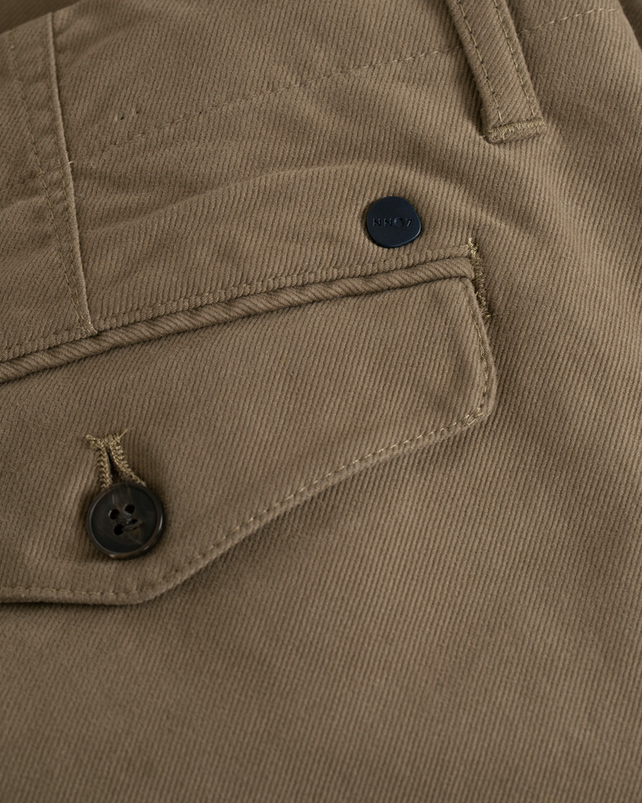 Herre | Bukser | NN07 | Steven Regular Fit Stretch Chinos Green Stone