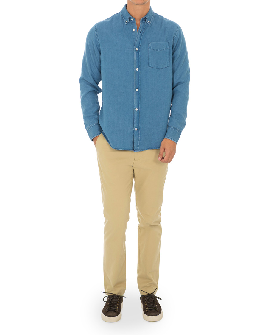 Herre | Bukser | NN07 | Theo Regular Fit Stretch Chinos Sand Khaki