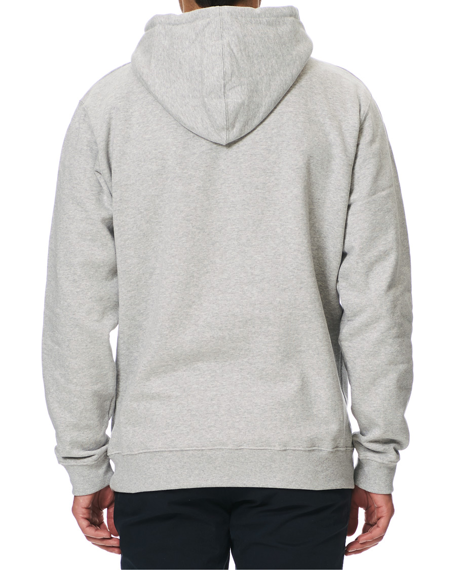 Herre | Gensere | NN07 | Barrow Printed Hoodie Light Grey Melange