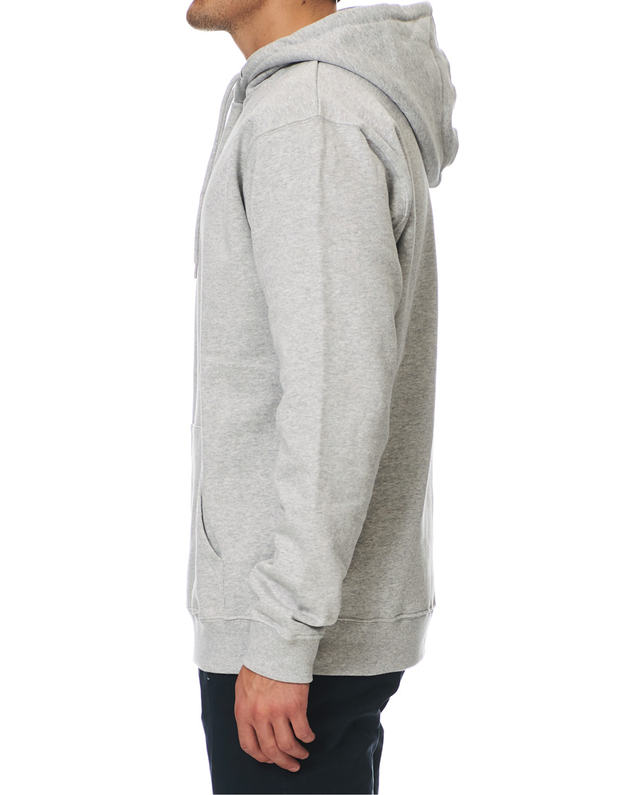Herre | Gensere | NN07 | Barrow Printed Hoodie Light Grey Melange