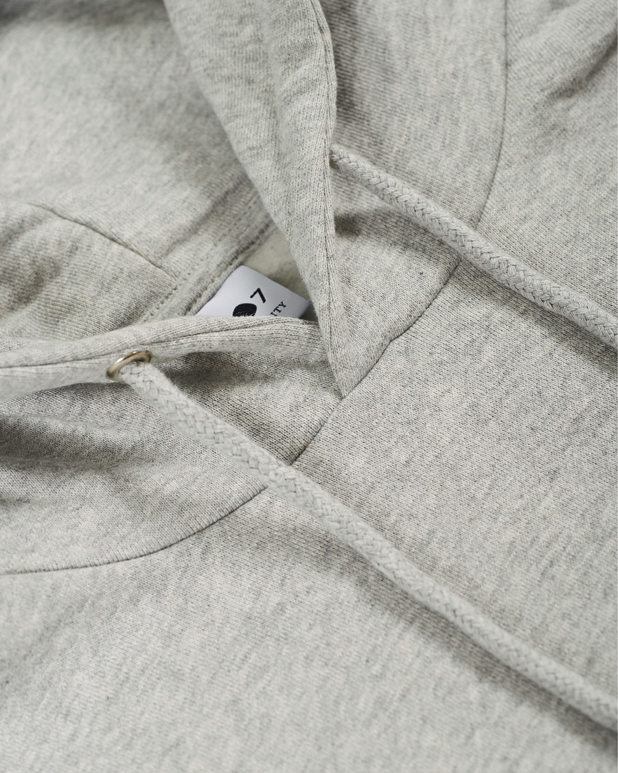 Herre | Gensere | NN07 | Barrow Printed Hoodie Light Grey Melange