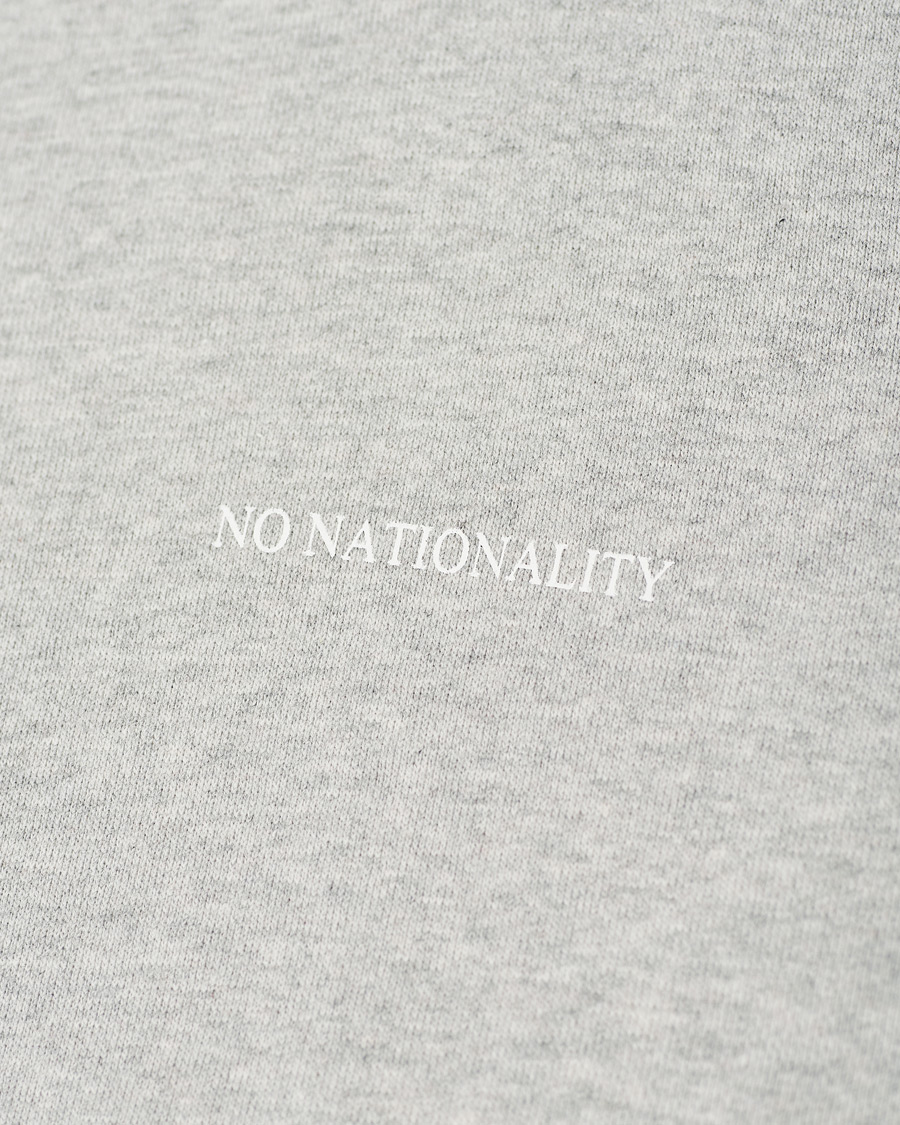 Herre | Gensere | NN07 | Barrow Printed Hoodie Light Grey Melange