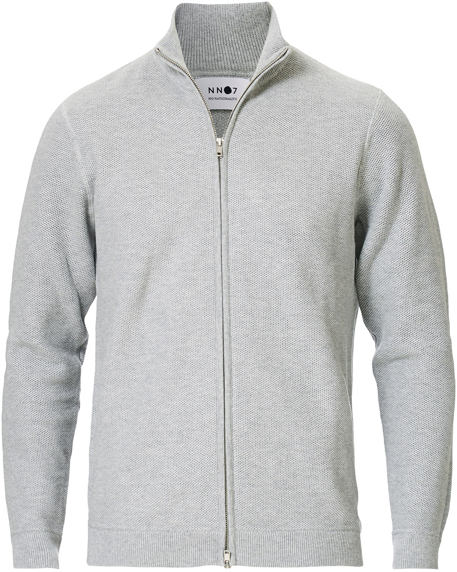 Herre | Gensere | NN07 | Patrick Full Zip Medium Grey Melange