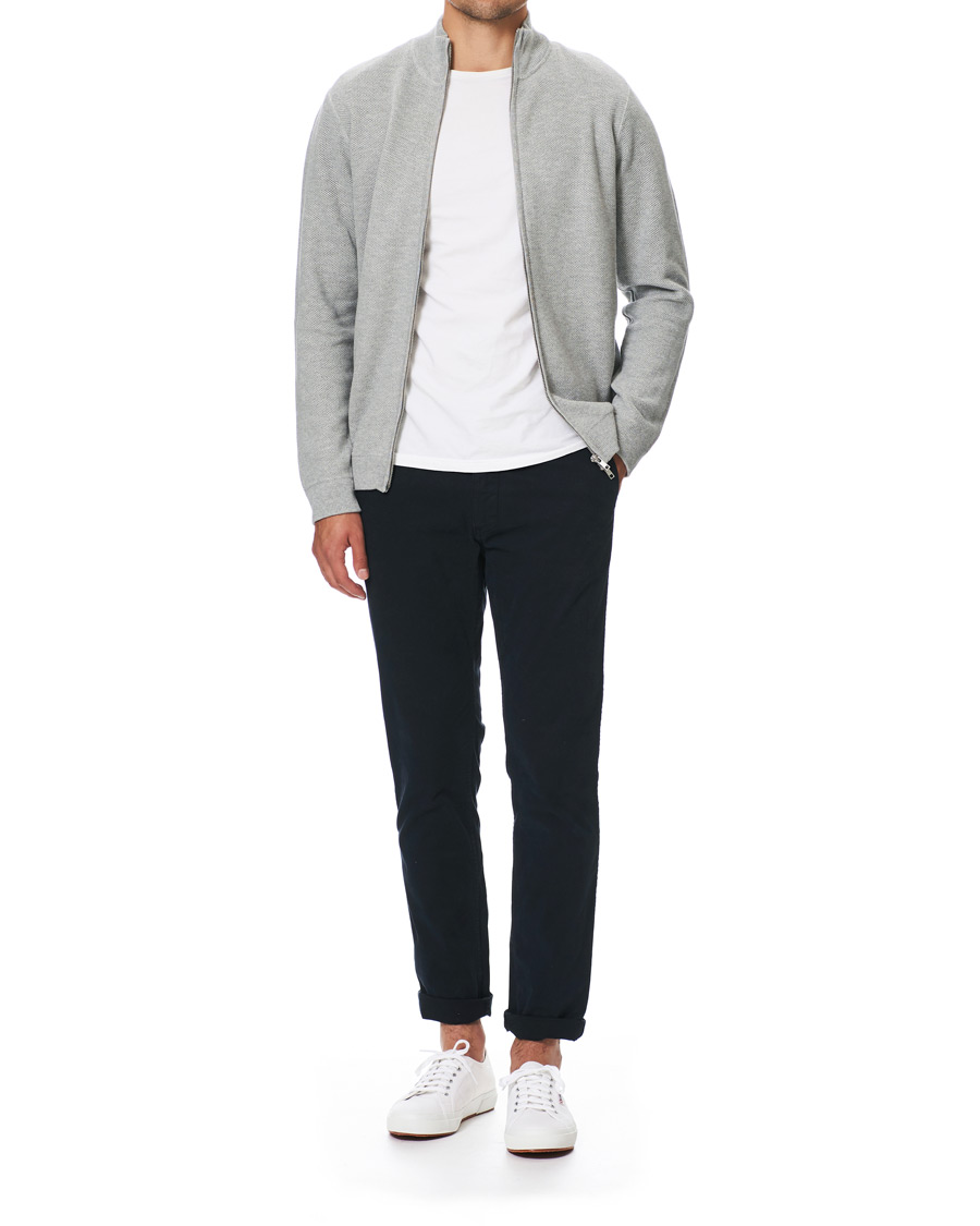 Herre | Gensere | NN07 | Patrick Full Zip Medium Grey Melange