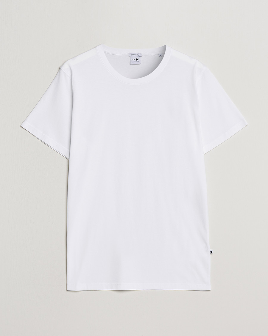 Herre | T-Shirts | NN07 | Pima Crew Neck Tee White