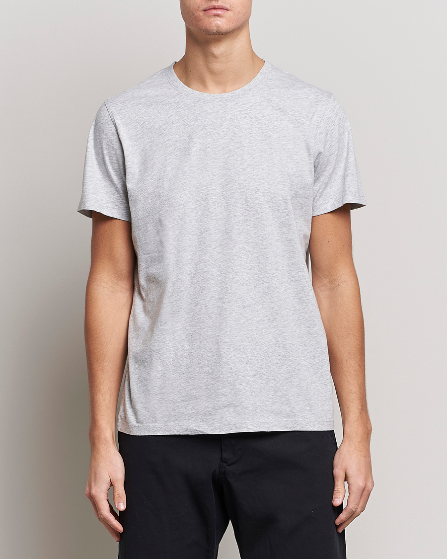Herre | | NN07 | Pima Crew Neck Tee Light Grey Melange