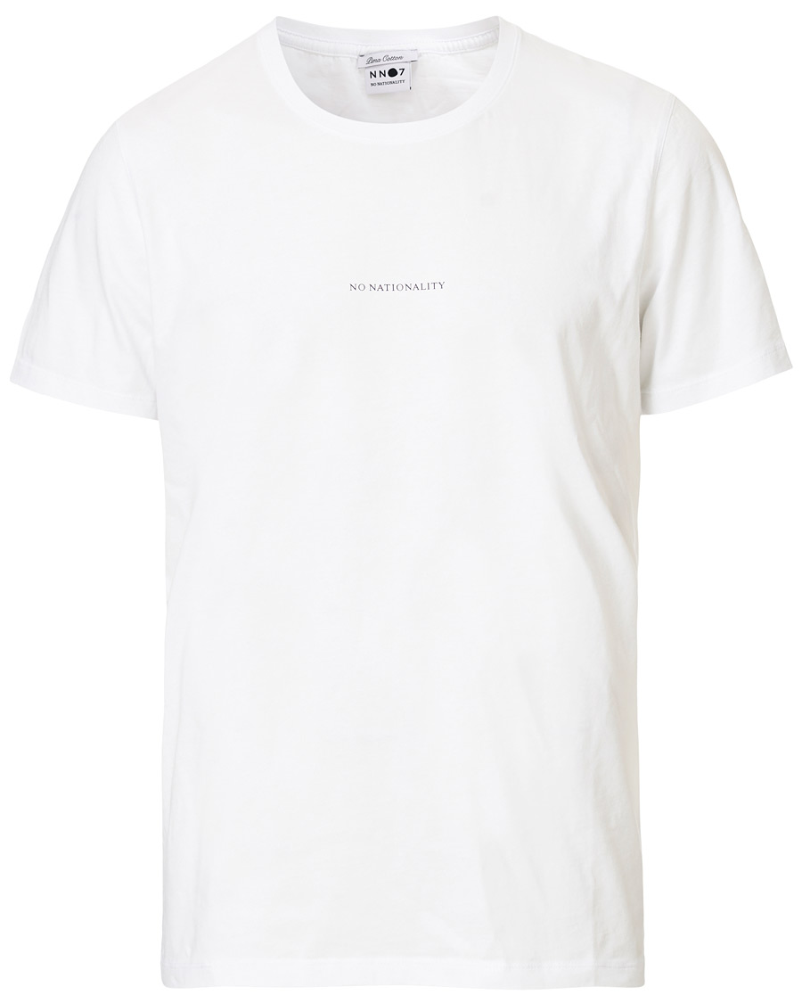 Herre | T-Shirts | NN07 | Ethan Printed Crew Neck Tee White