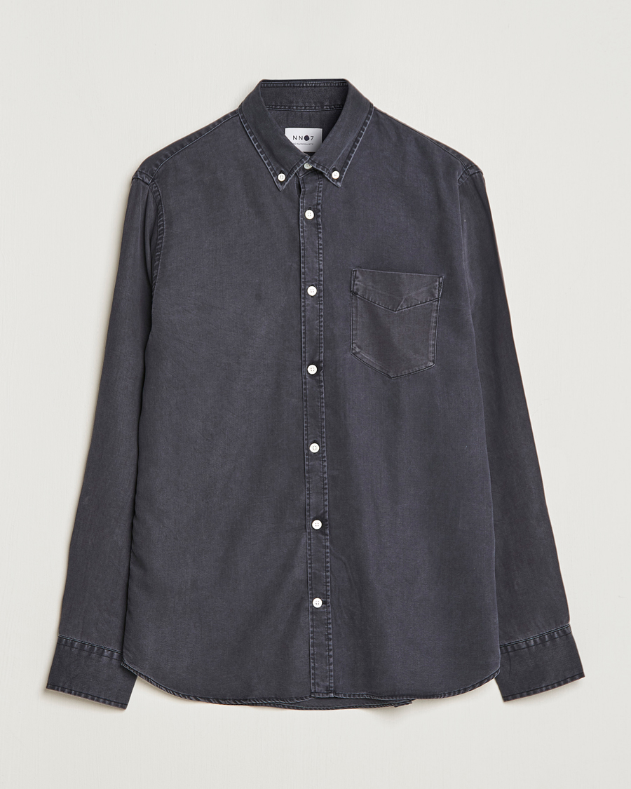 Herre | Skjorter | NN07 | Levon Tencel Denim Shirt Black
